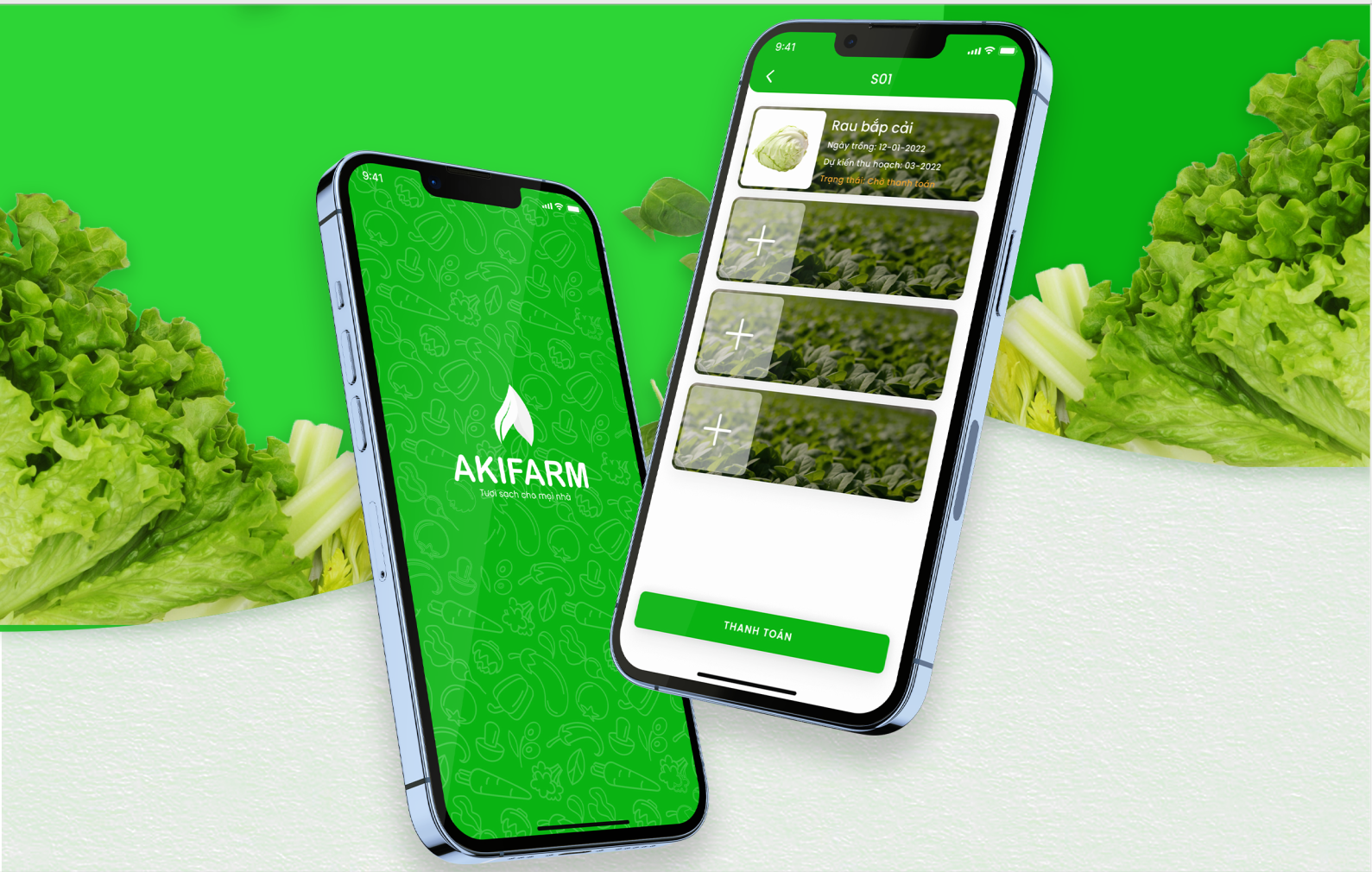 Hình ảnh ứng dụng Akifarm do BigDataTech phát triển